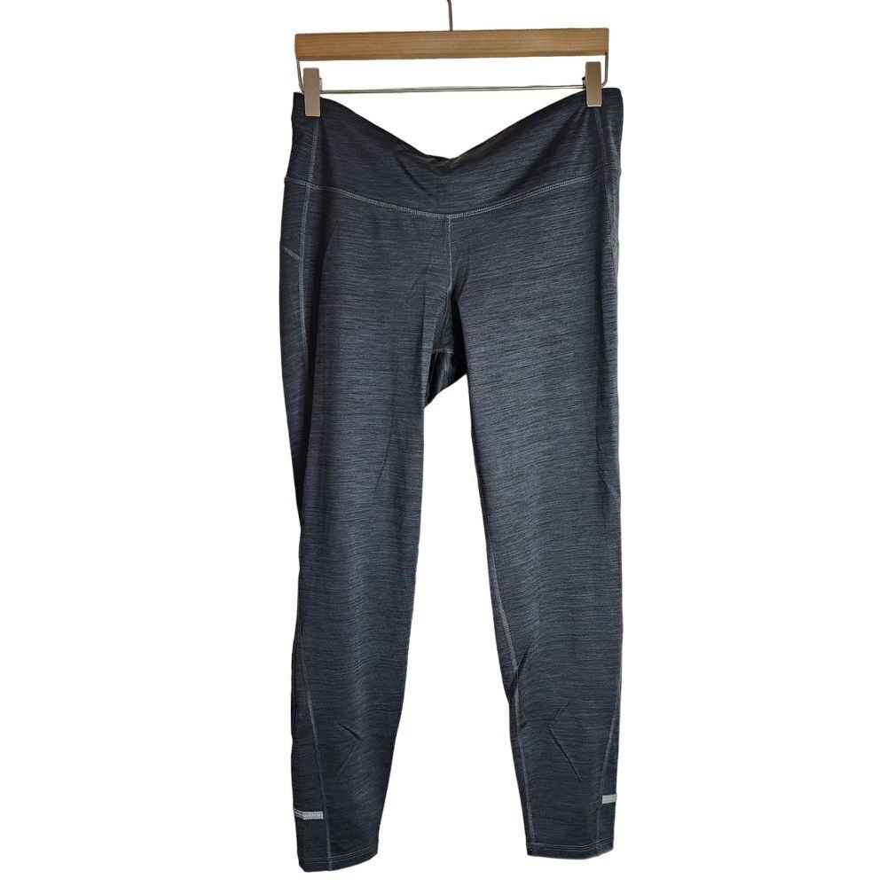 Old Navy Leggings Women's Large Active Go Dry Yoga Running Ankle‎ Bottoms Grey